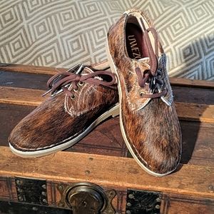 Natural hide oxfords brindle 8